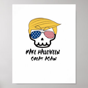 Poster Halloween Trumpkin rendre Halloween grand à nouvea