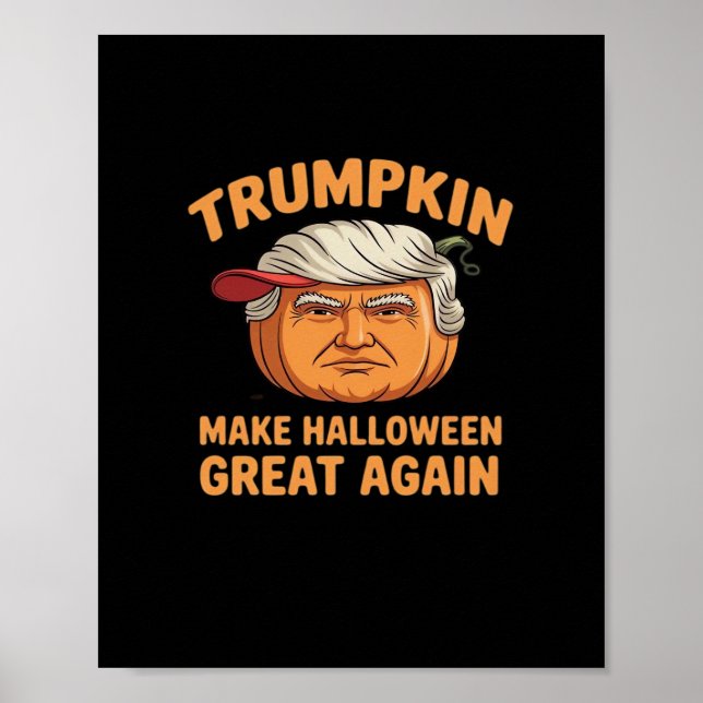 Poster Halloween Trumpkin rendre Halloween grand à nouvea (Devant)