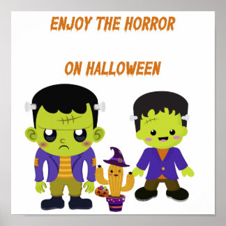 Poster Halloween vert