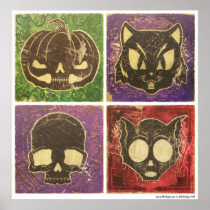 Poster Halloween vintage