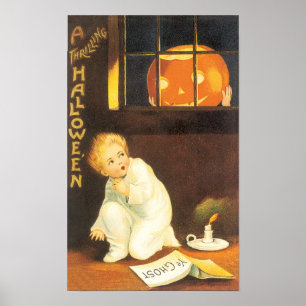 Poster Halloween vintage et excitante par Ellen Clapsaddl