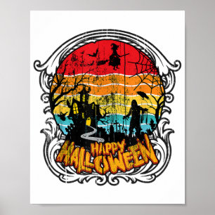 Poster Halloween Vintage rétro - Halloween Vintage