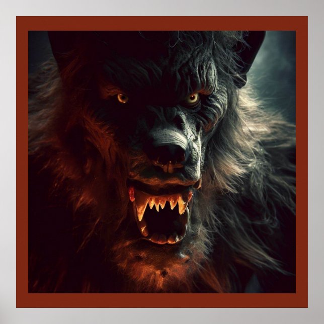 Poster Halloween - Werewolf 3 (Devant)