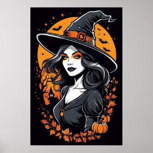 Poster Halloween Witch
