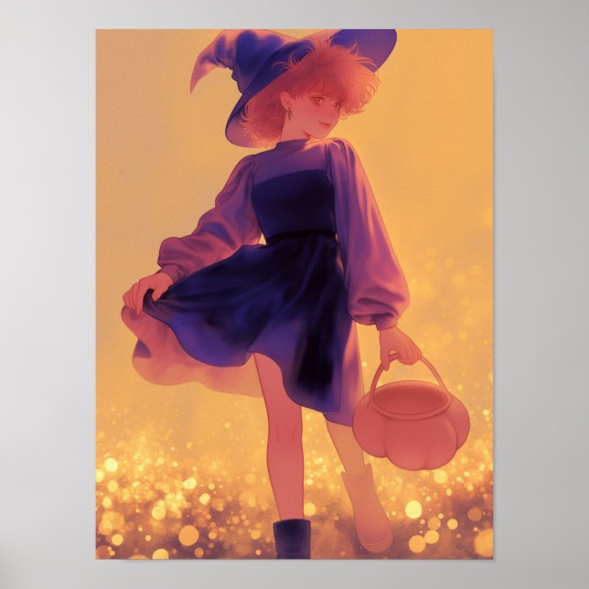 Poster Halloween Witch (Devant)