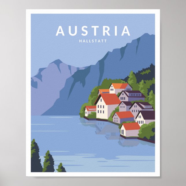 Poster Hallstatt Autriche (Devant)