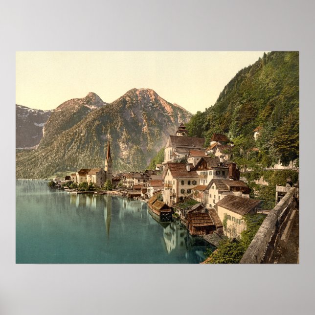 Poster Hallstatt Autriche (Devant)