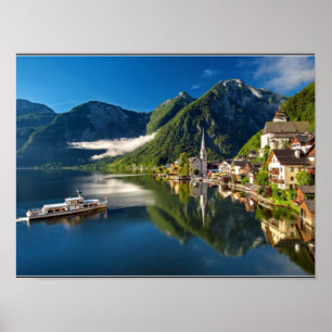 Poster Hallstatt, Autriche Photographie pittoresque