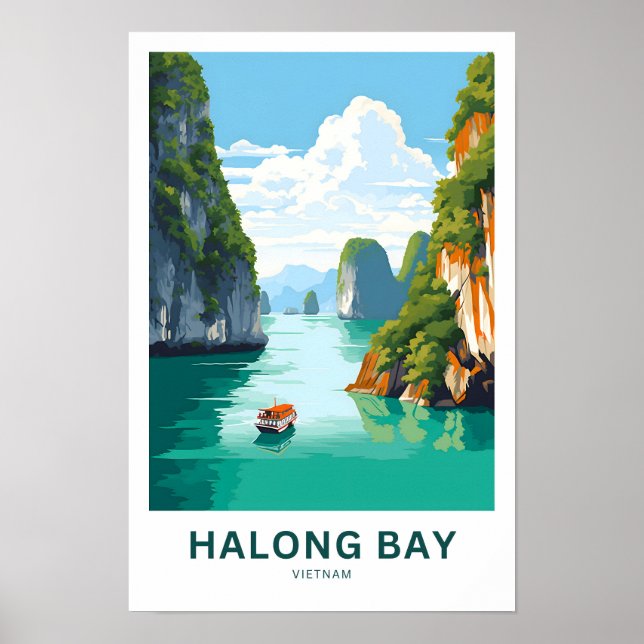 Poster Halong Bay Vietnam Imprimer (Devant)