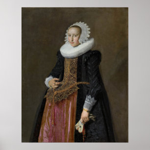 Poster Hals - Portrait D'Aletta Hanemans Mauritshuis