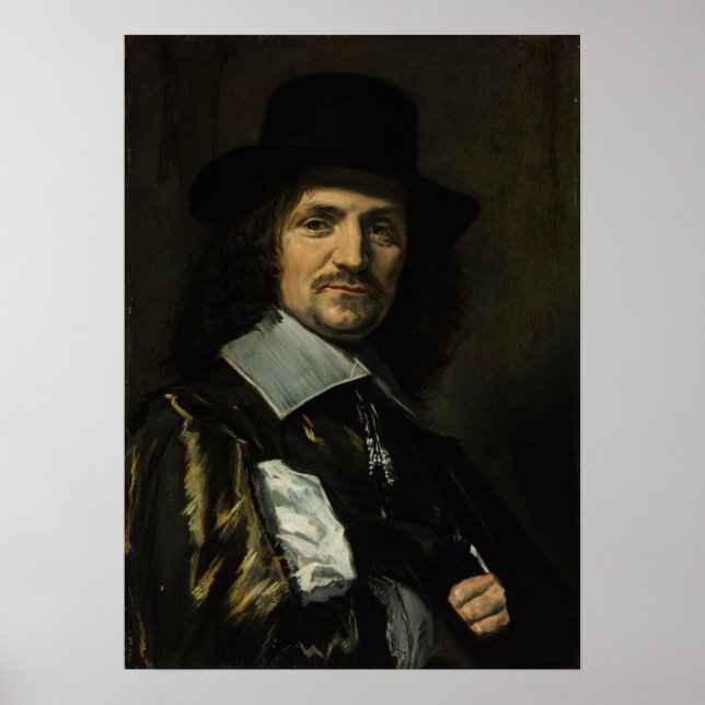Poster Hals - Portrait Du Peintre Jan Asselyn (Devant)