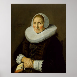 Poster Hals - Portrait D'Une Femme Âgée