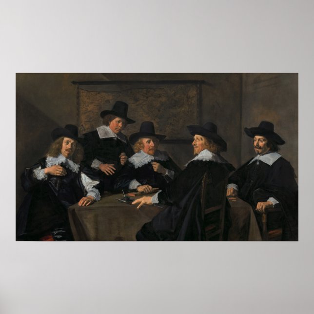 Poster Hals - Regents De L'Hospit Grote Ou St Elisabeth (Devant)