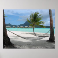 Hamac sur l'affiche Bora Bora