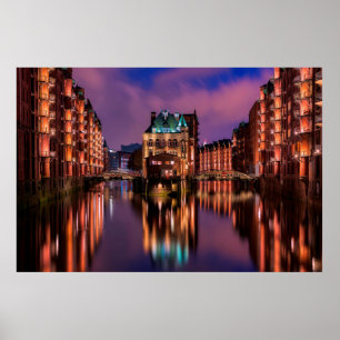 Poster Hambourg Allemagne