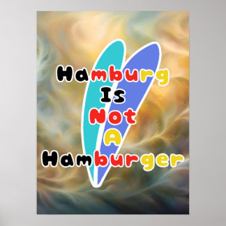 Poster Hambourg N'Est Pas Un Hamburger