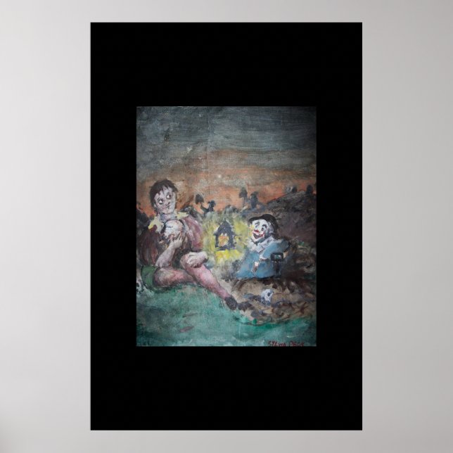 Poster Hameau dans le cimetière (Devant)