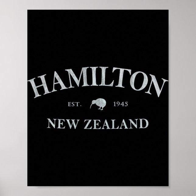 Poster Hamilton New Zealand Hamilton Nz Graphic Print  (Devant)