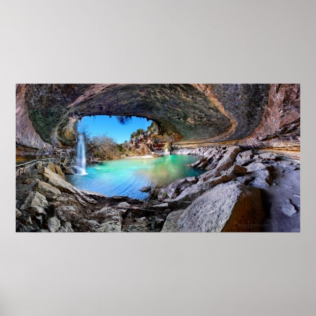 Poster Hamilton Pool - Austin Texas (Devant)