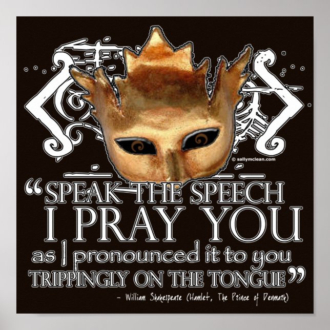 Poster Hamlet "Parle le discours..." (Devant)