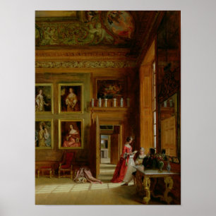 Poster Hampton Court, 1849