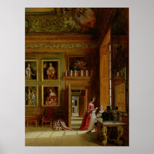 Poster Hampton Court, 1849 (Devant)