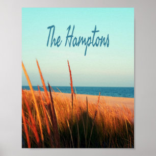 Poster Hamptons Beach Long Island New York