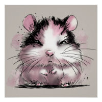 Hamster grincheux