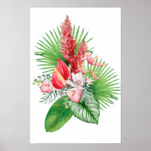 Hana hou ! (Blanc) Arrangement de fleurs hawaïenne