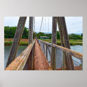 Poster Hanapepe Swinging Bridge, Kauai, Hawaii