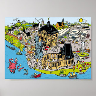 Poster Hanau objet caché de Rautie