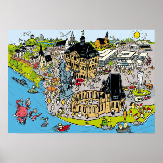 Poster Hanau objet caché de Rautie