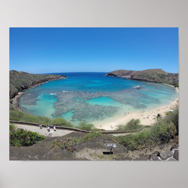 Poster Hanauma Bay Hawaii (Devant)