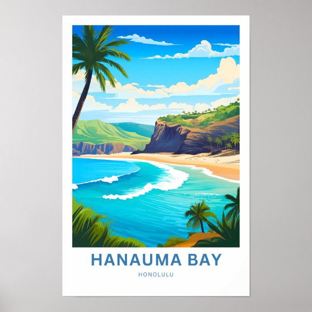 Poster Hanauma Bay Honolulu Imprimer (Devant)