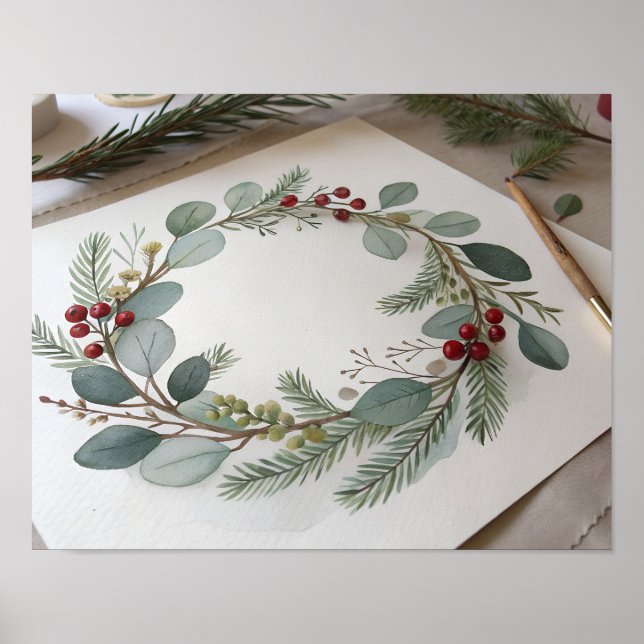 Poster Hand-Painted Botanical (Devant)