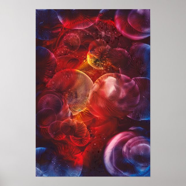 Poster Hand Painted Deep Space Fantasy Painting (Devant)