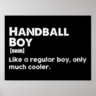 Poster Handball Boy Definition Funny Handball Player