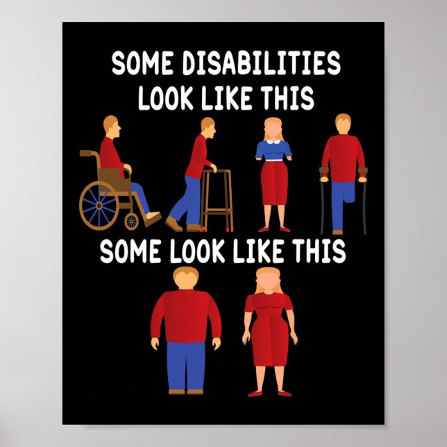 Poster Handicap invisible et sensibilisation à la santé m (Devant)