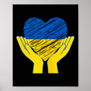 Poster Hands Off Ukraine Dans une manifestation ukrainien