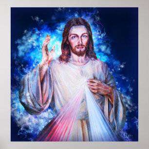 Poster Handsegen von Jesus