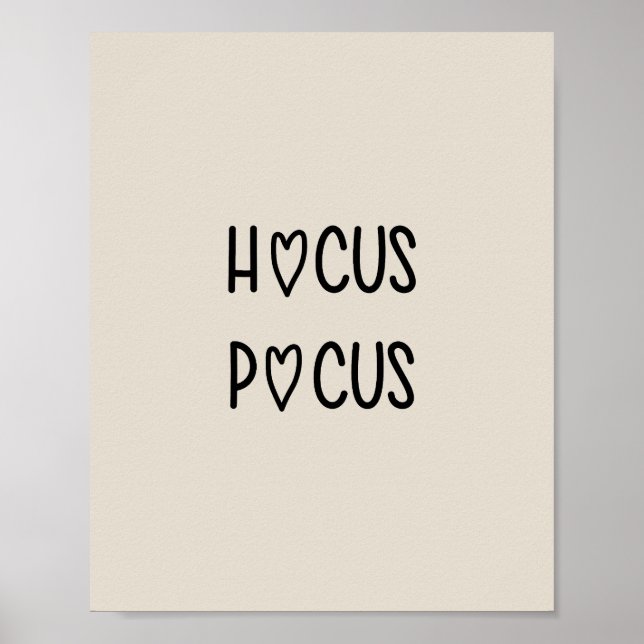 Poster Handwritten hocus pocus (Devant)