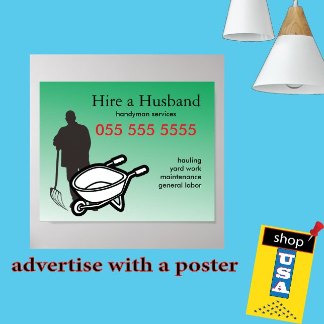 Poster HandyMan Petite entreprise Publicité (Créateur téléchargé)