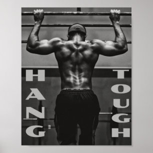 Poster Hang Tough Muscle Man Workgym