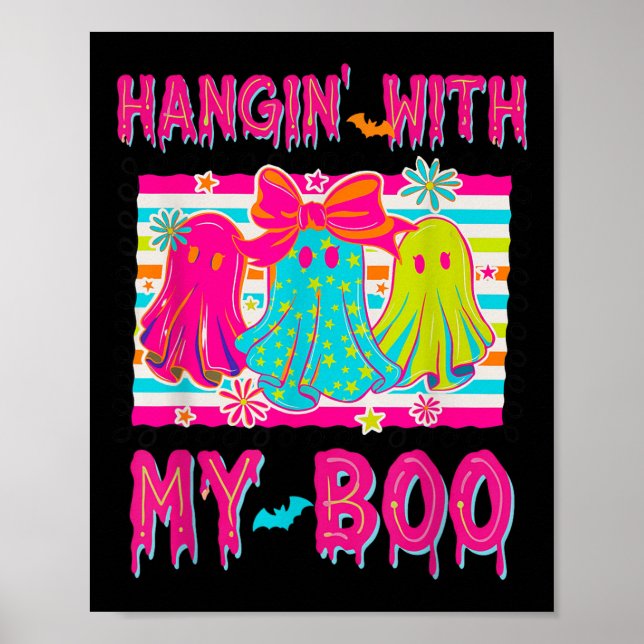 Poster Hanging Avec Mes Boos Soky Halloween Disco Ghost W (Devant)