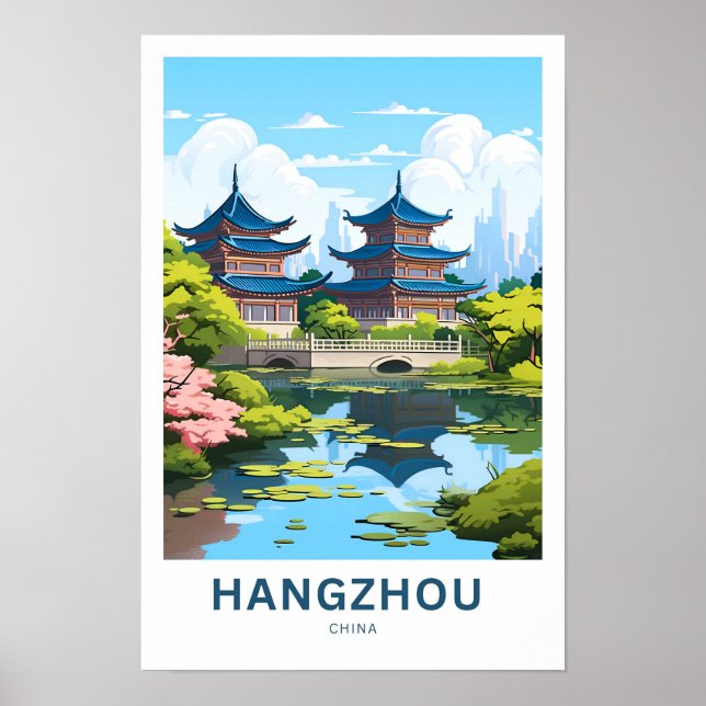 Poster Hangzhou Chine Imprimer (Devant)