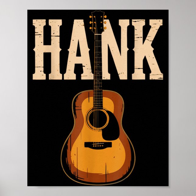 Poster Hank Folk Style Line Dancing Western Country Music (Devant)