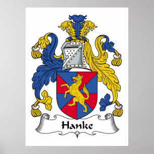 Poster Hanke Family Crest