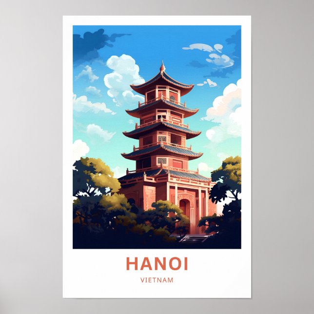 Poster Hanoï Vietnam Imprimer (Devant)