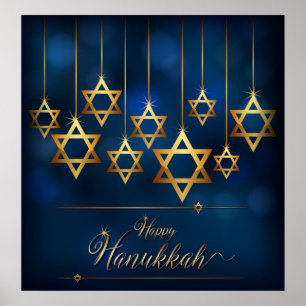 Poster Hanoukka heureux
