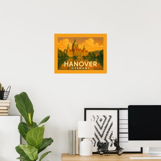 Poster Hanover Germany City Art (Bureau à domicile)